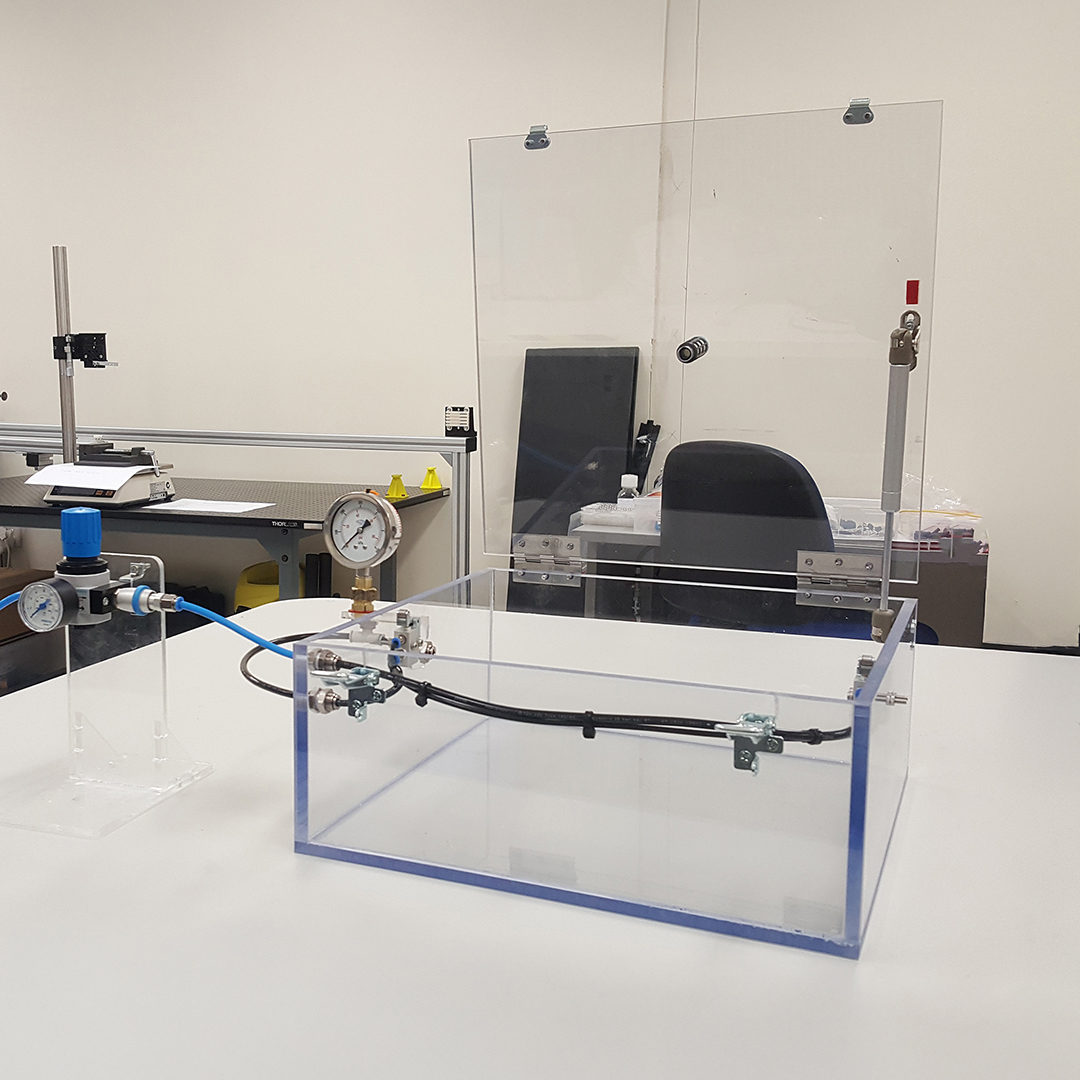 Custom acrylic scientific testing chamber